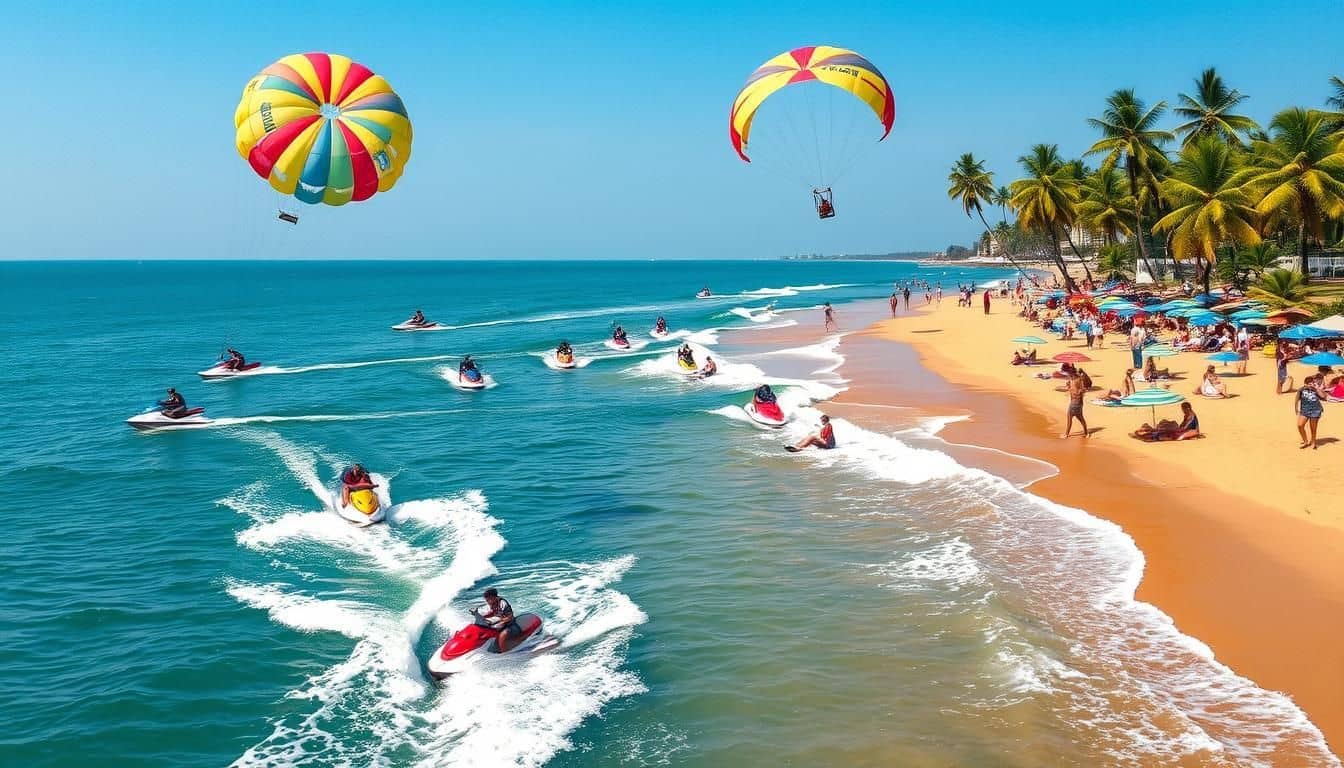 Goa beach coastline